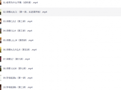 🔥 一堂上瘾的英语单词课：6000词频内拆解词根单词课视频+讲义！背单词开挂的终极武器，我跪着整理出来了！